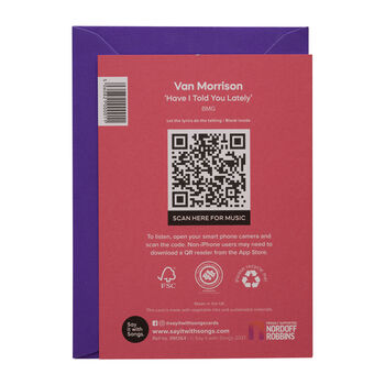 'Have I Told You Lately' Streamable Song Card, 2 of 2