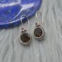 Smoky Quartz Earrings: Brown Gemstone Jewelry, thumbnail 1 of 6