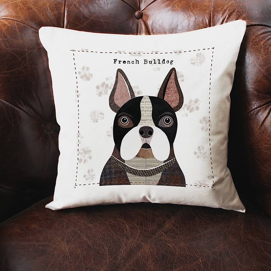 bulldog cushion