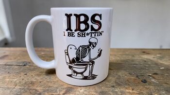 Funny Ibs Mug – Novelty Toilet Humour Mug – Ibs Joke Gift – Funny Skeleton Mug – Gag Gift For Friends, 2 of 3