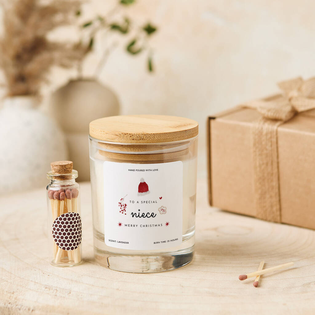 Christmas Candle Gift For Niece, 1 of 4