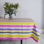 Pure Cotton Colourful Stripy Tablecloth, thumbnail 1 of 3