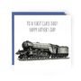 First Class Dad Train Father’s Day Card, thumbnail 2 of 5