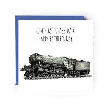 First Class Dad Train Father’s Day Card, 2 of 5