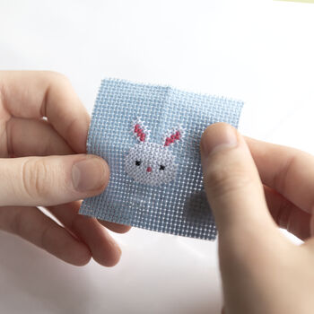 Kawaii Bunny Rabbit Mini Cross Stitch Kit, 5 of 10