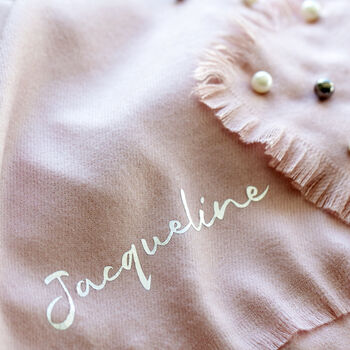 Personalised Cashmere And Pearl Shawl, 10 of 12