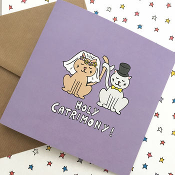 Cat Wedding Card, 3 of 4