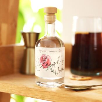 Personalised 10cl Birth Flower Gin, Vodka, Or Whisky, 8 of 9
