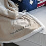 Personalised Paternity Daddy And Me Neutral Blanket, thumbnail 3 of 10