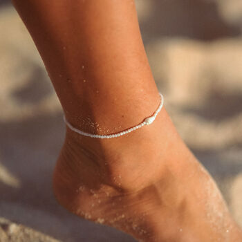 Melati Shell Beaded Anklet Giada Collection, 2 of 5