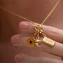 Biscuit Charm Necklace, Sterling Silver Or Gold Plated, thumbnail 12 of 12