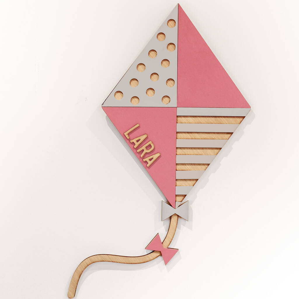 Personalised Wooden Kite Sign By Skye Folk
