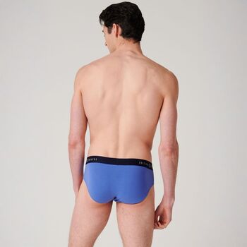 Men's 'Summertime Blues' Three Pack Cotton Briefs, 10 of 10