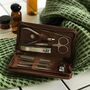 Personalised 'Dad's Man Kit' Leather Manicure Set, thumbnail 2 of 9