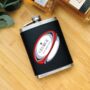 Personalised Rugby Ball Hip Flask, thumbnail 1 of 3