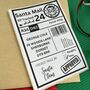 Personalised Santa Claus Christmas Postage Label, thumbnail 2 of 4