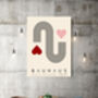 Bauhaus Heart Mid Century Art Print, thumbnail 4 of 4