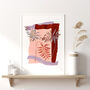 Palm Leaf Abstract Collage Art Print, thumbnail 4 of 8