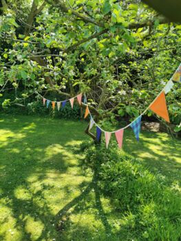 Printed Bunting Flags Floral Stripe Gingham 10m, 2 of 9