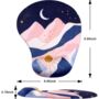 Mountain And Starry Sky Mouse Mat Wrist Rest, thumbnail 3 of 8