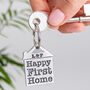 Couples Housewarming Gift Happy First Home Keyring, thumbnail 4 of 12