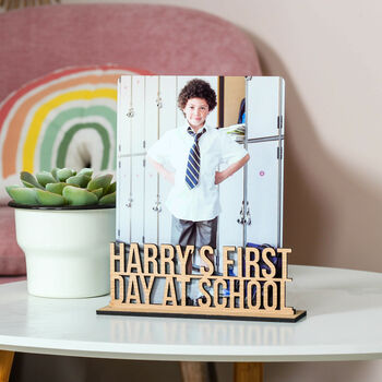 Personalised First Day At School Frame Photo Holder, 8 of 10