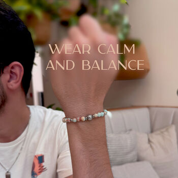 Luxury Blue Bracelet Gift Set For Him / Aromatherapy Bracelet With Essential Oil Christmas Gifts For Men, 5 of 10