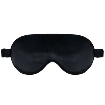 Silk Sleep Mask Gift Box Eye Mask 100% Pure Soft Mulberry Silk Black Luxury Travel Gift Blackout Hypoallergenic, 3 of 7