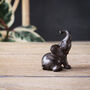 Small Sitting Elephant Ornament, thumbnail 2 of 3