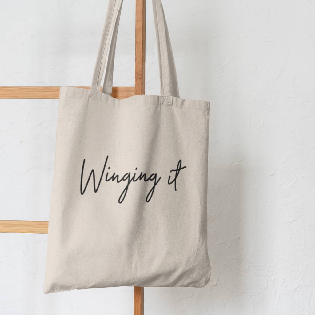 'Winging It' Tote Bag | New Mum Gift By Oliver + Alexander