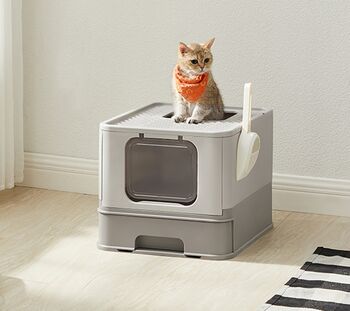 Hidden Cat Litter Box For Large Cats Anti Leaking, 3 of 12