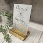 Floral Personalised Wedding Camera Sign Opaque, thumbnail 4 of 6