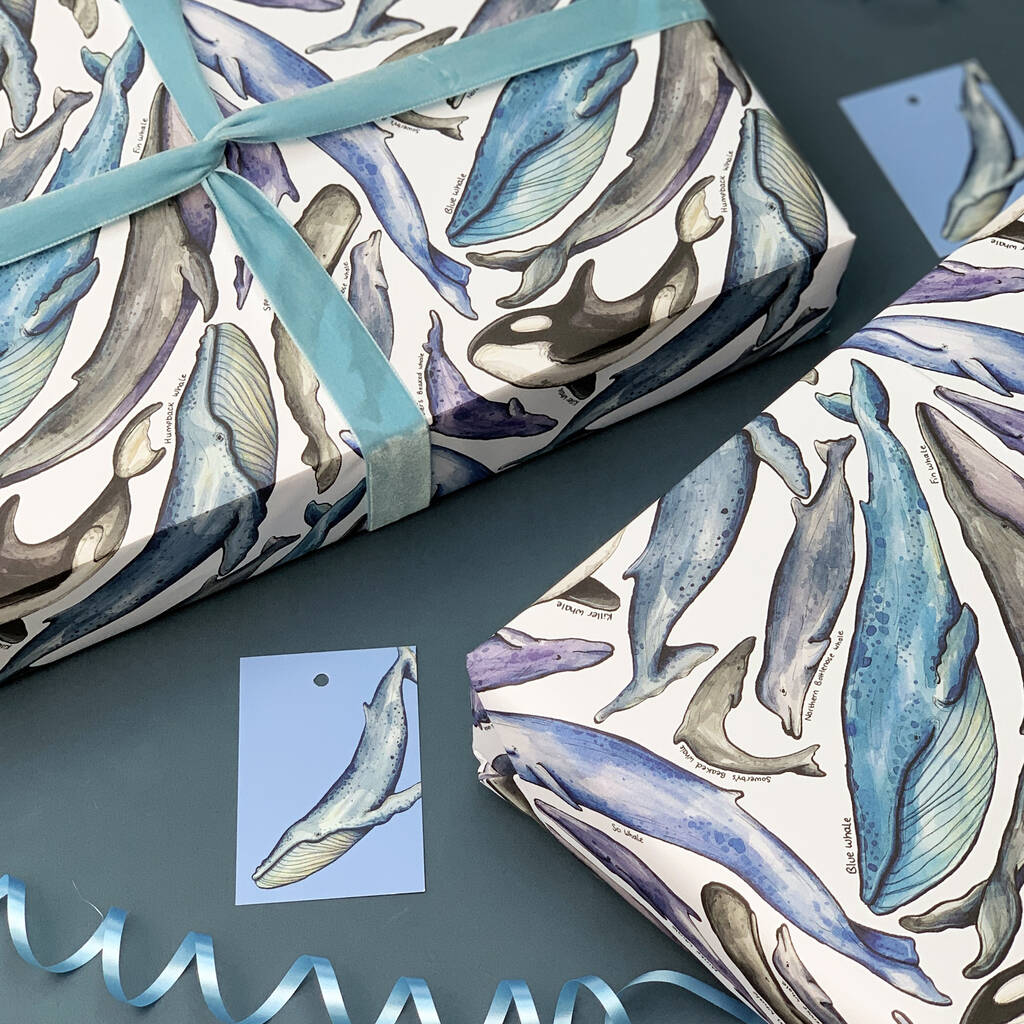 Whale Wrapping Paper Set, 1 of 11