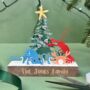 Personalised Sealife Christmas Wooden Block Decoration, thumbnail 1 of 2