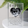 Personalised Daddy To Be Baby Scan Photo Block, thumbnail 2 of 2