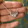 Sterling Silver/18ct Gold Plated Pangolin Pendant, thumbnail 8 of 8