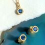 Sapphire Rose Gold Plated Silver September Birthstone Necklace, thumbnail 3 of 7