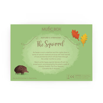 Nature's Symphony: The Squirrel Music Box Card, 4 of 7