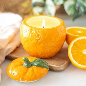 Fruit Shaped Scented Candle Jar Home Decor Gifts, 4 of 10