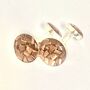 Silver And Copper Cufflinks, thumbnail 3 of 7