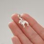 Labradoodle Silver Dog Charm, thumbnail 3 of 12