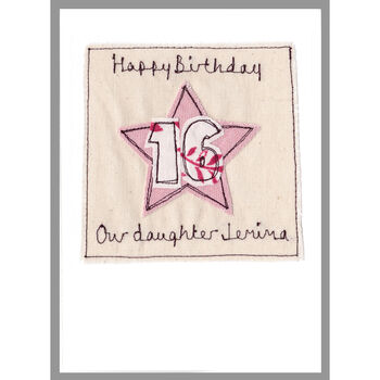 Personalised 1st Or Any Age Birthday Card For Girl, 3 of 12