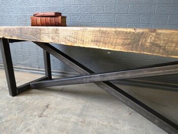 Industrial Reclaimed Custom Coffee Table Tv Stand 205, 4 of 6