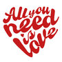 All You Need Is Love Greeting Card, thumbnail 2 of 2
