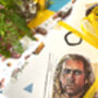 Nicolas Cage Con Air 90s Wrapping Paper, Retro Movie Gift Wrap, thumbnail 4 of 11