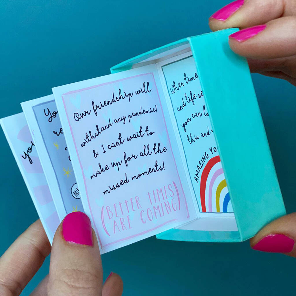 Lockdown 'Mini Box Of Love' Letterbox Gift For Friends By Hendog