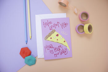 Funny 'Pizza My Heart' Valentines Card, 4 of 4