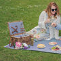 Abbotsbury Willow Picnic Hamper And Blanket For Two, thumbnail 2 of 5