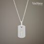 Sterling Silver 925 Rectangle Personalised Necklace, thumbnail 4 of 11