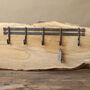 Fathers Day Gift Handmade Iron And Copper Coat Rack, Three Hook And Five Hook, thumbnail 6 of 7